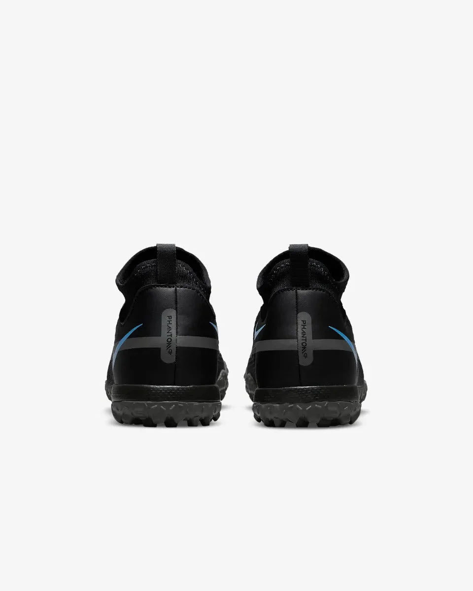 Nike Junior Phantom Gt2 Academy DF TF - Black-Blue - Image 6