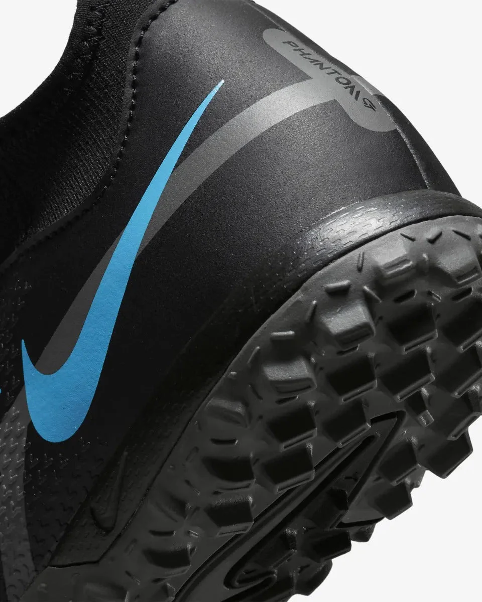 Nike Junior Phantom Gt2 Academy DF TF - Black-Blue - Image 8