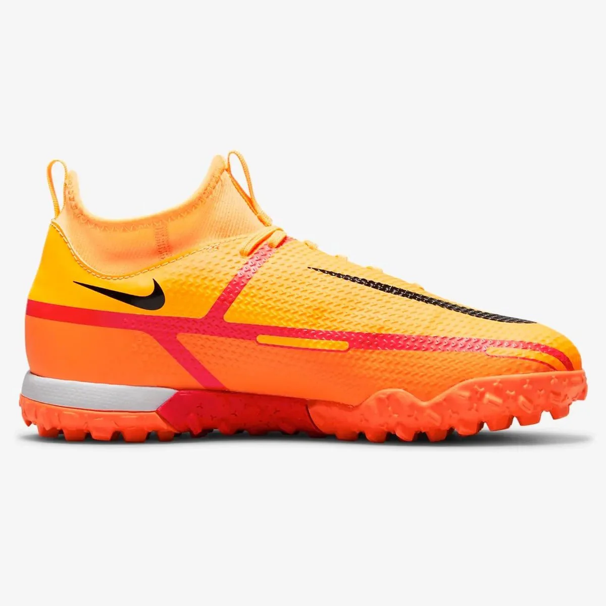 Nike Junior Phantom GT2 Academy DF TF - Laser Orange-Black - Image 2