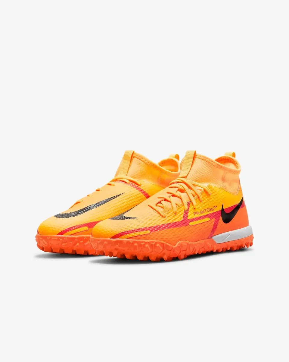 Nike Junior Phantom GT2 Academy DF TF - Laser Orange-Black - Image 3