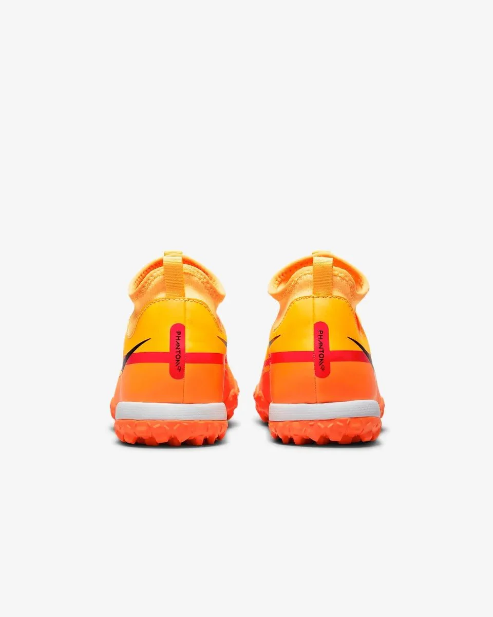 Nike Junior Phantom GT2 Academy DF TF - Laser Orange-Black - Image 6