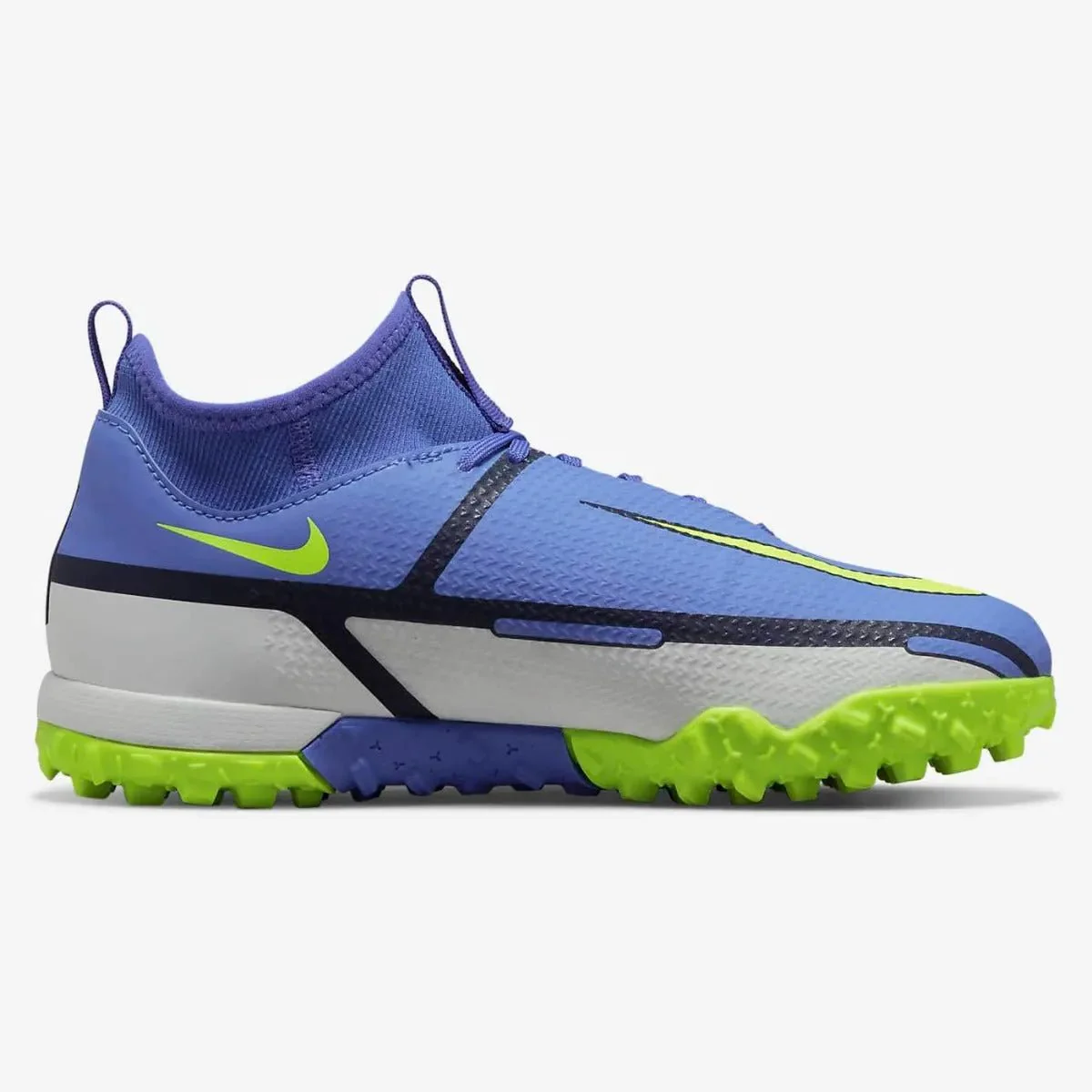 Nike Junior Phantom Gt2 Academy  DF TF - Sapphire-Volt-Grey - Image 2