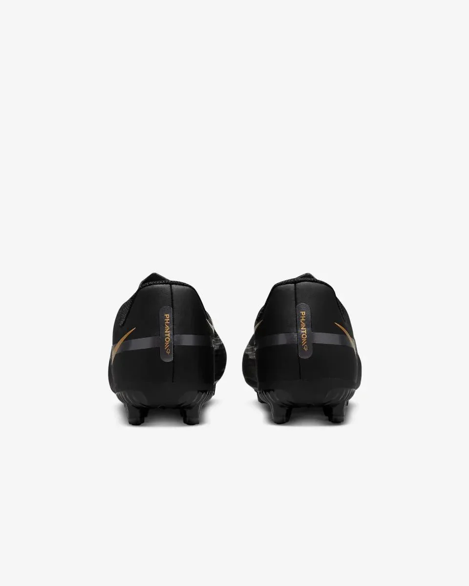 Nike Junior Phantom GT2 Academy FG-MG - Black-Dark Grey-Gold - Image 6