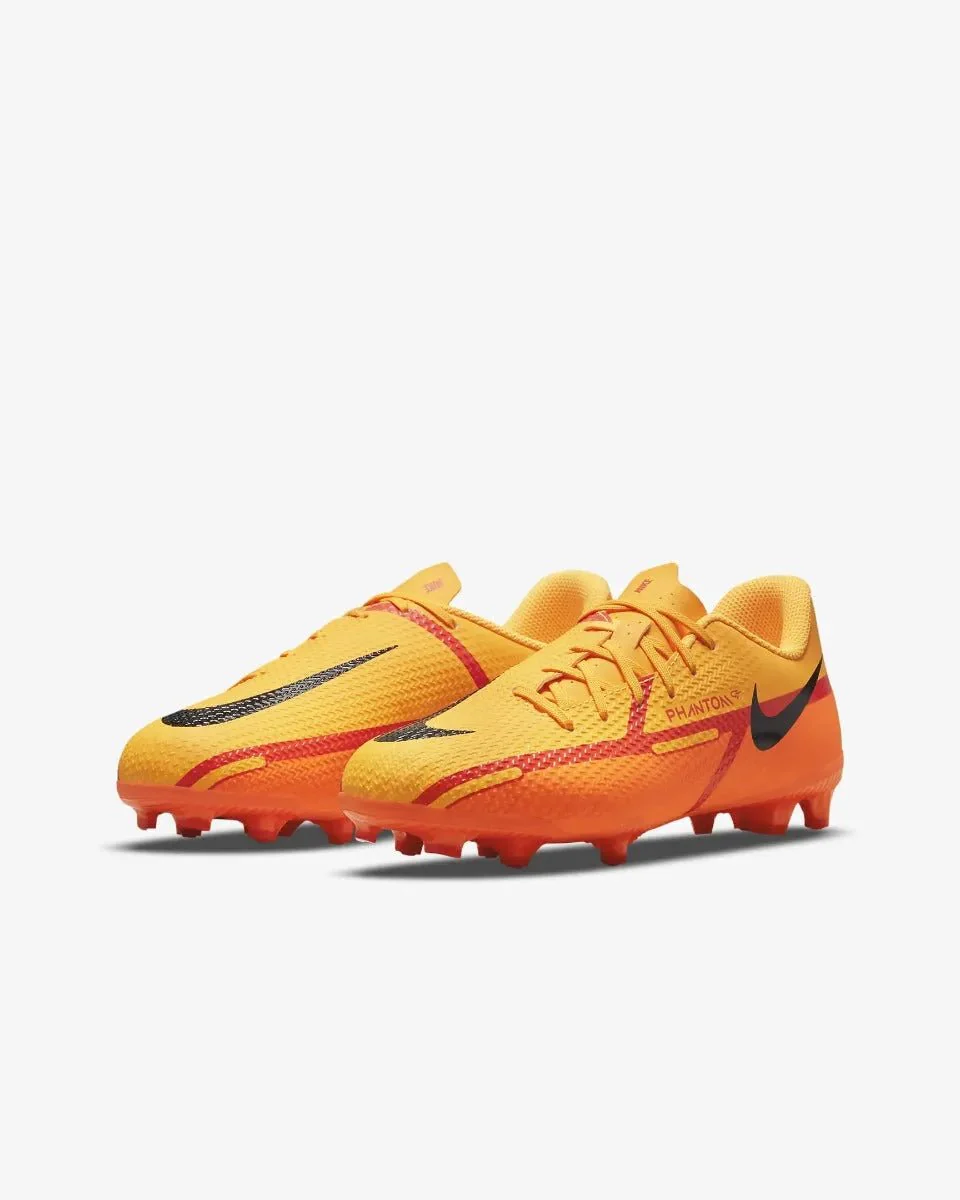 Nike Junior Phantom GT2 Academy FG-MG - Laser Orange-Black - Image 3