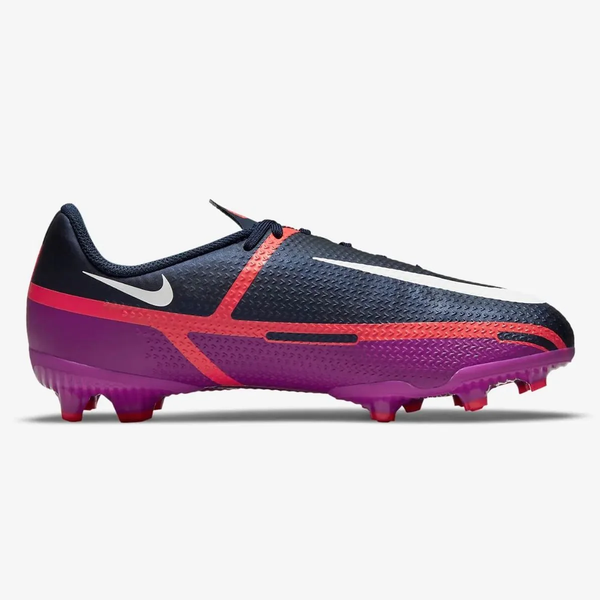 Nike Junior Phantom GT2 Academy FG-MG - Navy-Purple-Crimson - Image 2