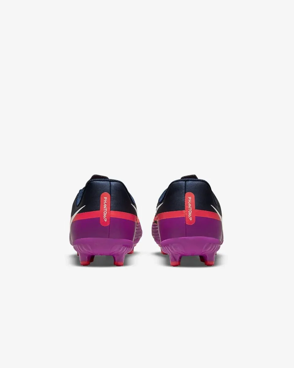 Nike Junior Phantom GT2 Academy FG-MG - Navy-Purple-Crimson - Image 6