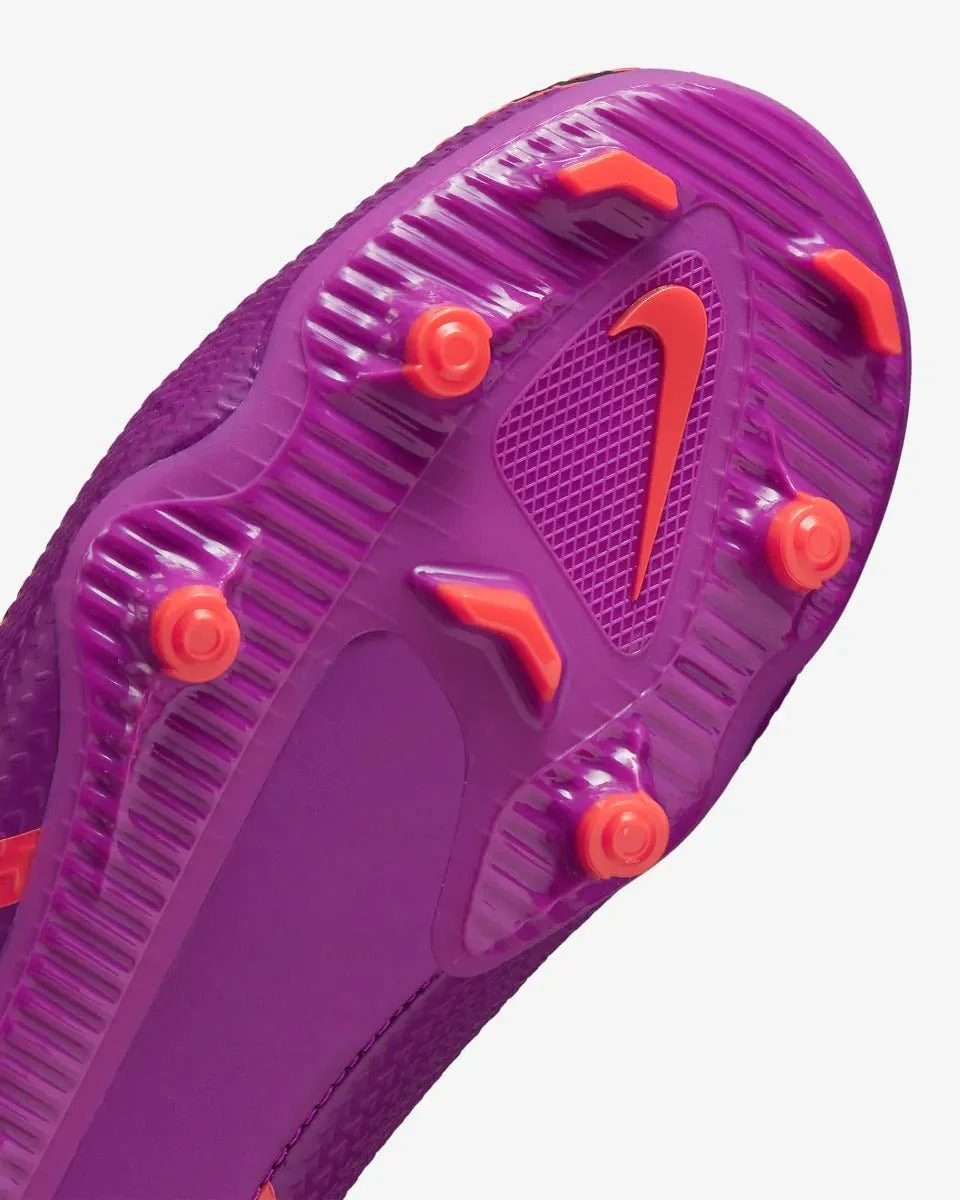 Nike Junior Phantom GT2 Academy FG-MG - Navy-Purple-Crimson - Image 7