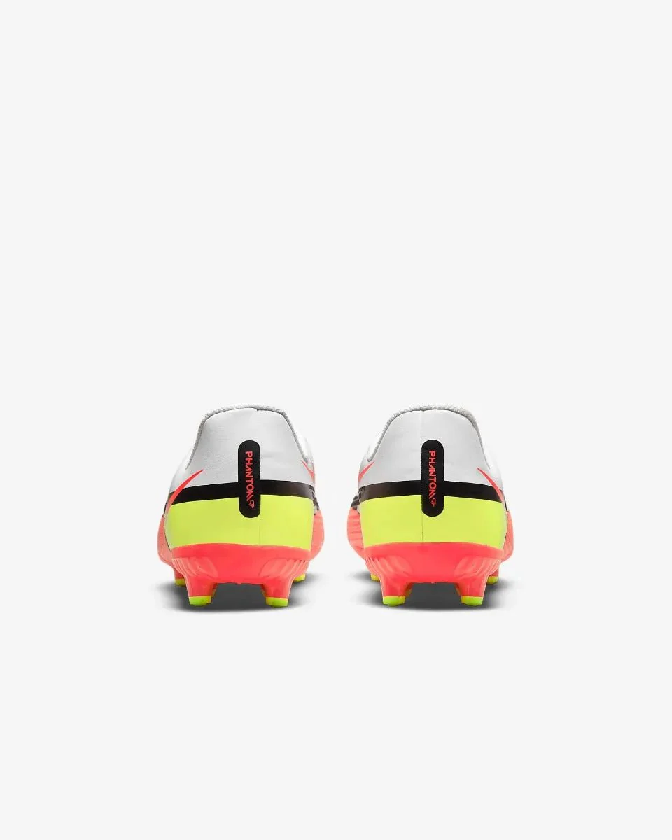 Nike Junior Phantom GT2 Academy FG-MG - White-Volt-Crimson - Image 5