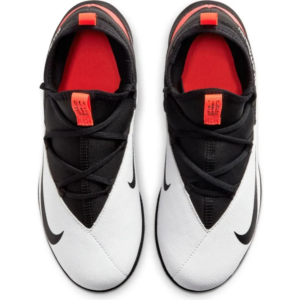 Nike JR Phantom Vision 2 Club DF IC - White-Black-Crimson - Image 4