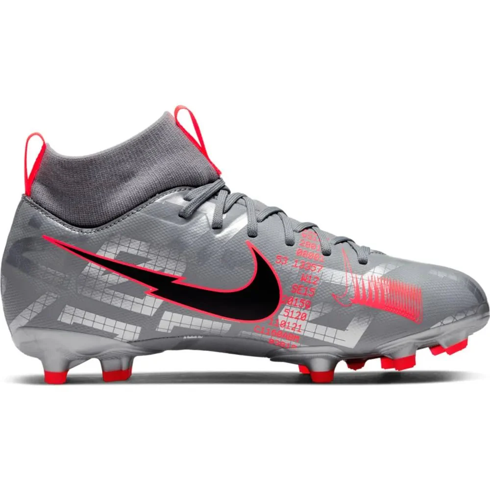 Nike JR Superfly 7 Academy FG - Grey-Red - Image 2