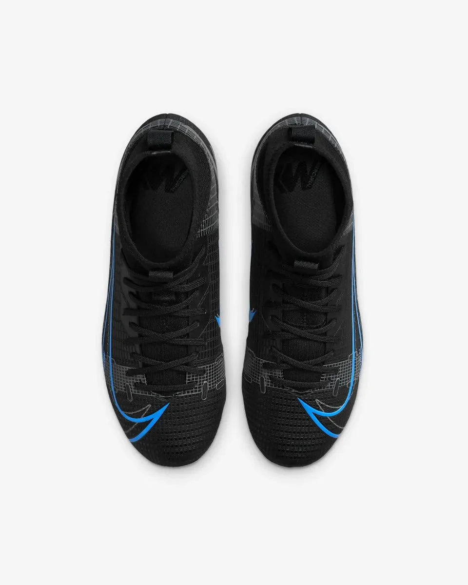 Nike JR Superfly 8 Academy FG-MG - Black-Blue - Image 4