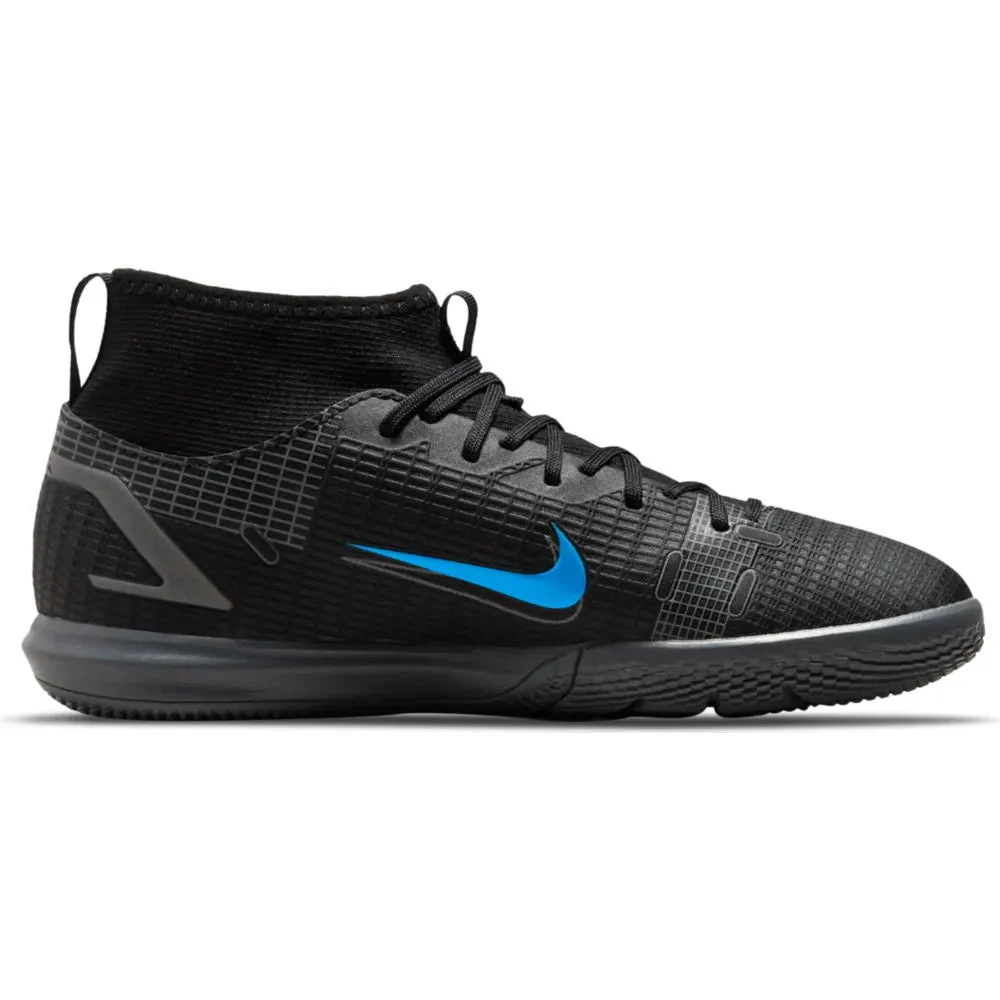 Nike Junior Superfly 8 Academy IC - Black-Blue - Image 2