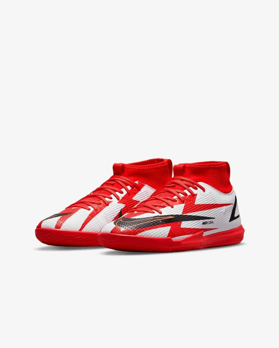Nike Junior Superfly 8 Academy IC - Red-White - Image 2