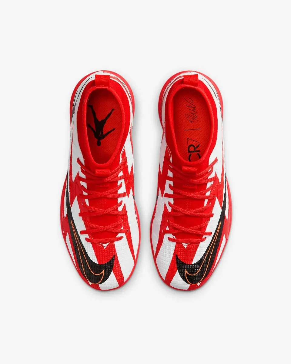 Nike Junior Superfly 8 Academy IC - Red-White - Image 3