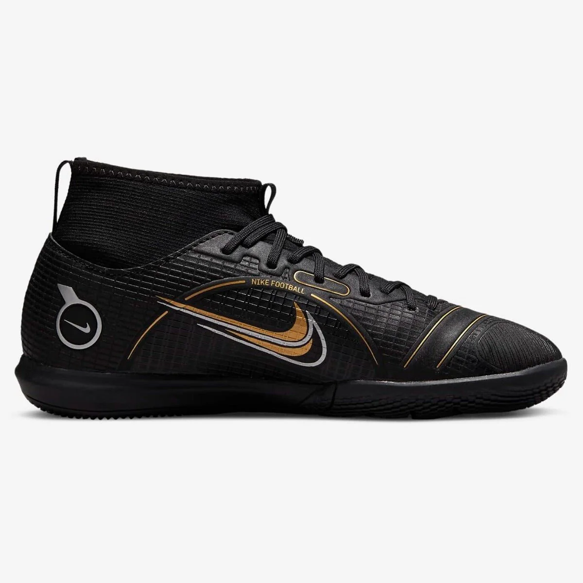 Nike Junior Superfly 8 Academy Indoor - Black-Silver-Gold - Image 2