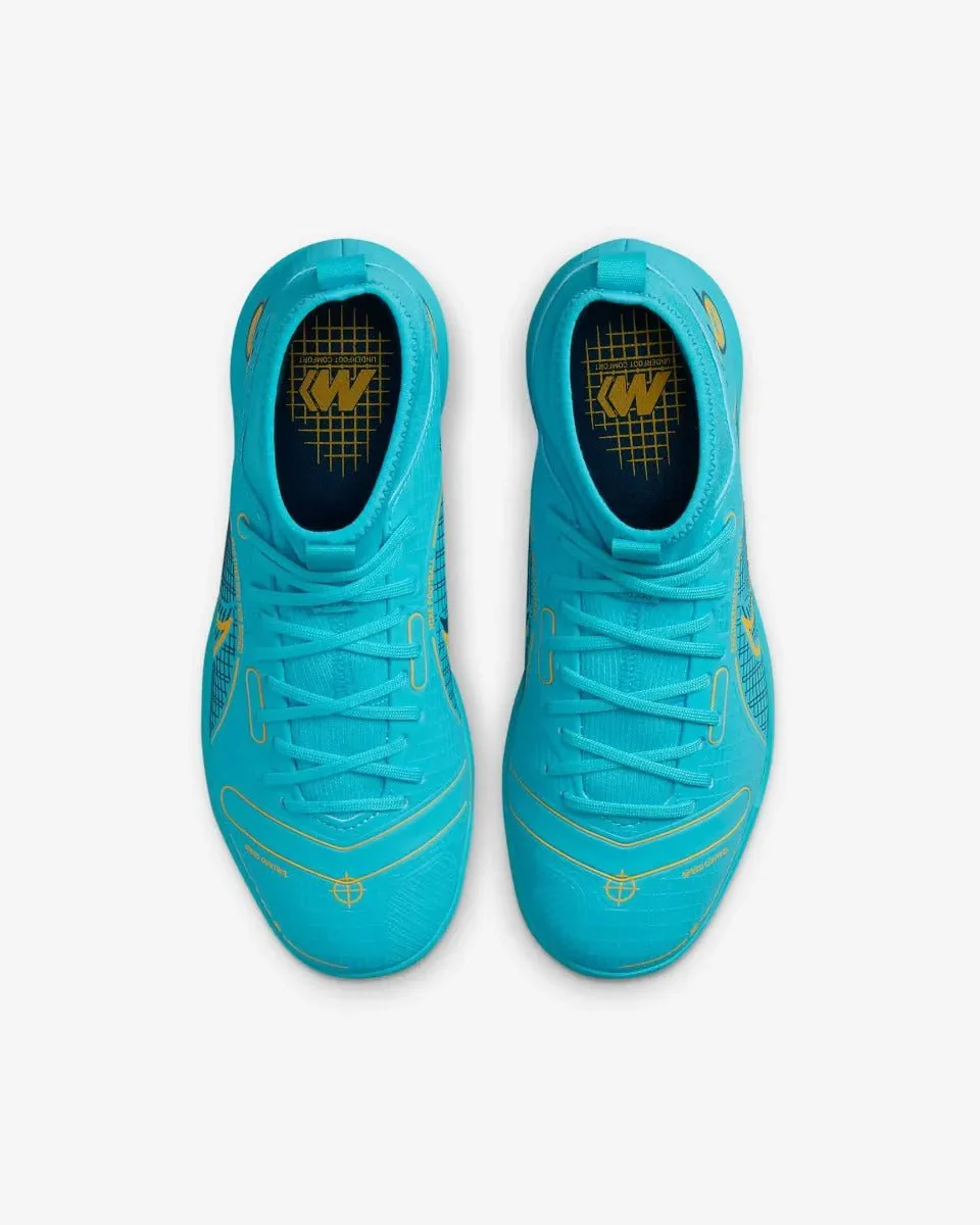 Nike Junior Superfly 8 Academy Indoor - Chlorine Blue-Laser Orange - Image 4