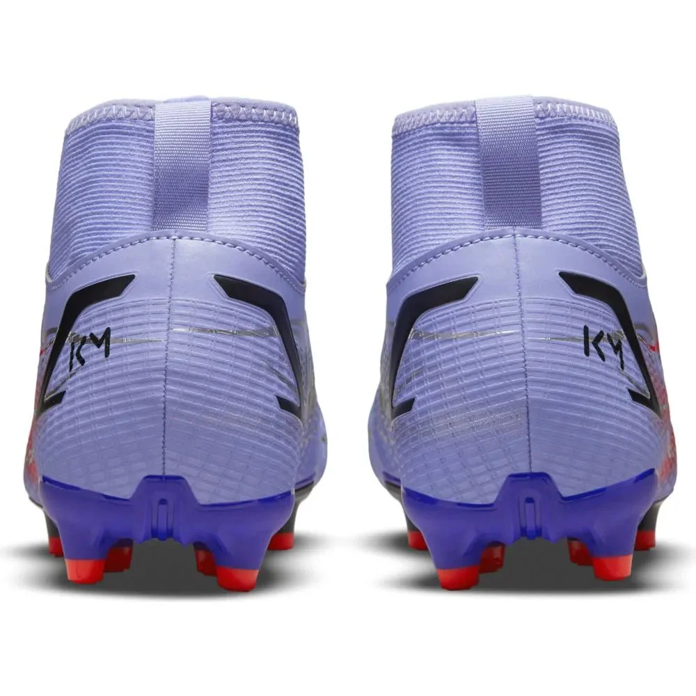 Nike JR Superfly 8 Academy KM FG-MG - Light Thistle-Bright Crimson - Image 6