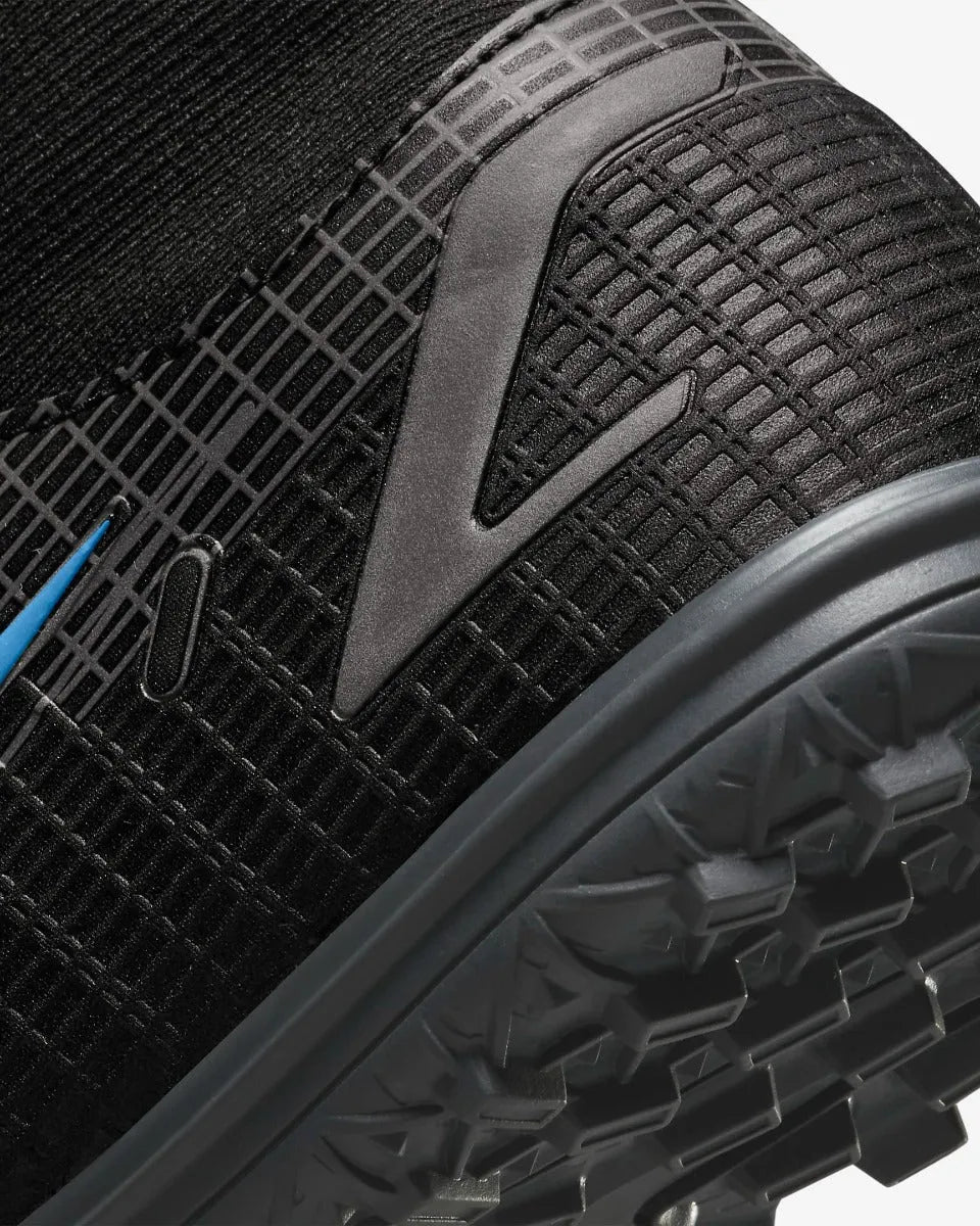 Nike Junior Superfly 8 Academy TF - Black-Blue - Image 7