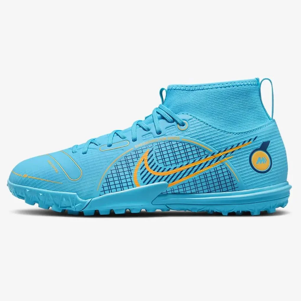 Nike Junior Superfly 8 Academy Turf - Chlorine Blue-Laser Orange