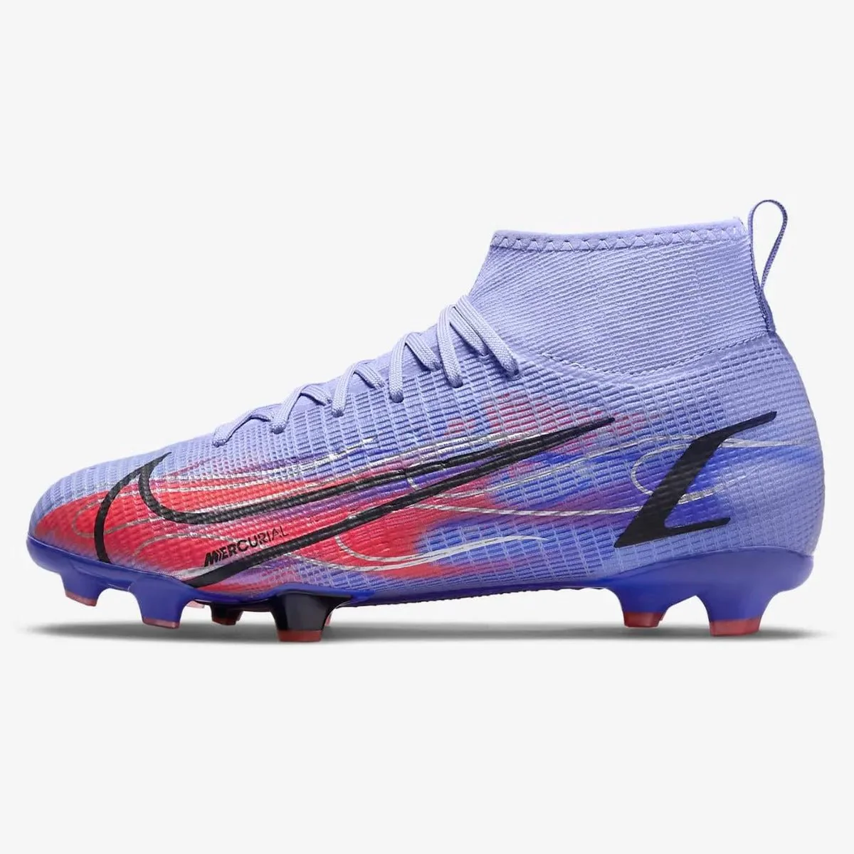 Nike Junior Superfly 8 PRO KM FG - Light Thistle-Bright Crimson