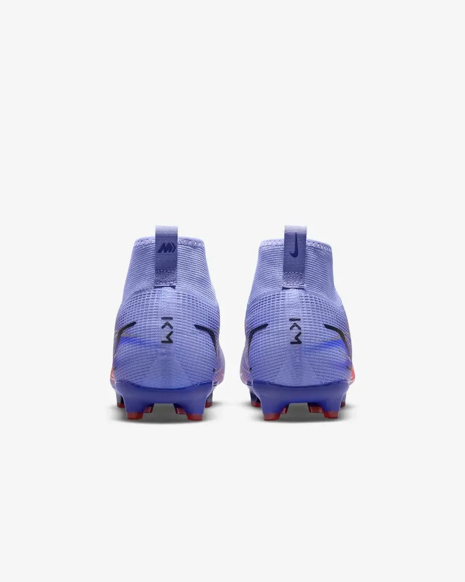 Nike Junior Superfly 8 PRO KM FG - Light Thistle-Bright Crimson - Image 6