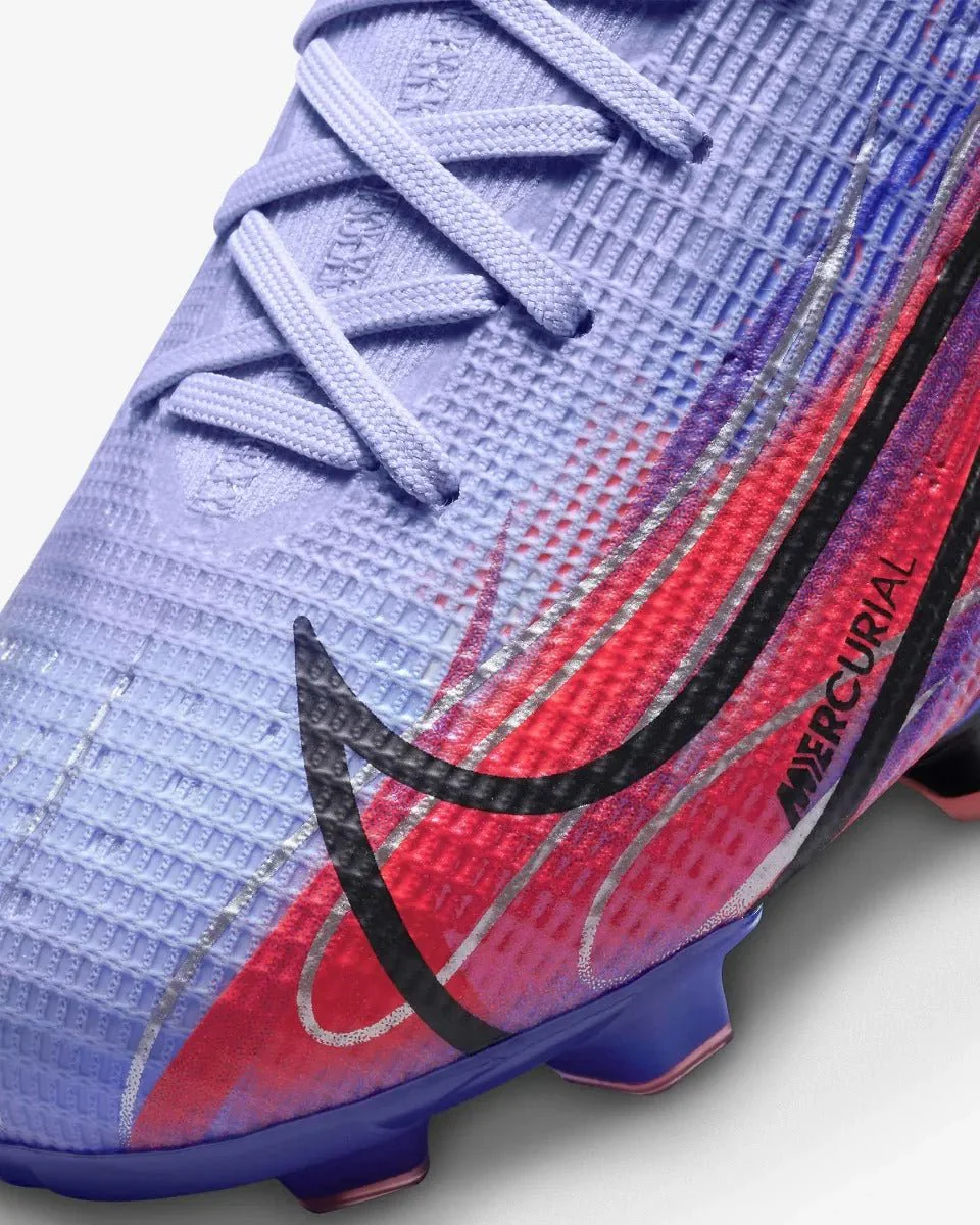 Nike Junior Superfly 8 PRO KM FG - Light Thistle-Bright Crimson - Image 8