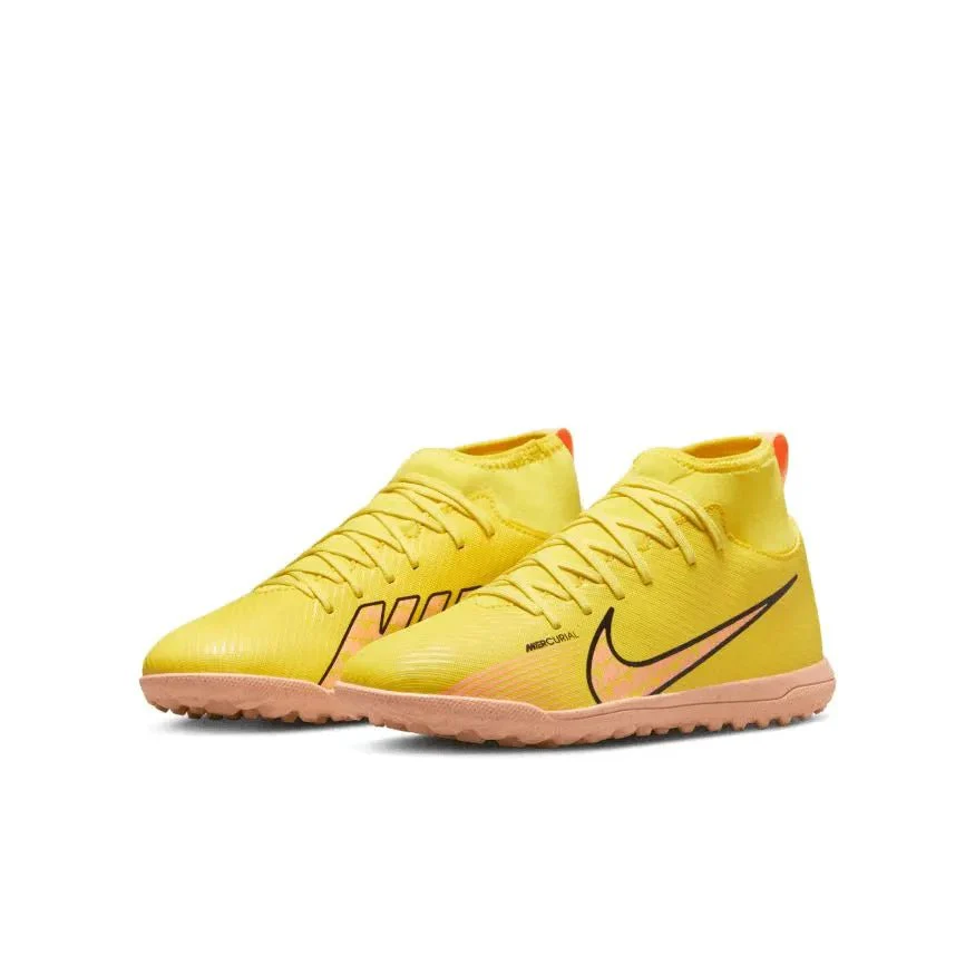 Nike Junior Superfly 9 Club Turf - Yellow Strike - Sunset Glow - Image 3