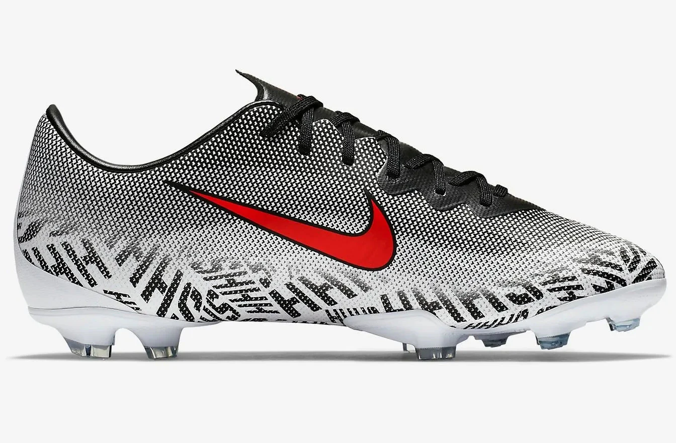 Nike JR Vapor 12 Elite Neymar FG - White-Black-Red - Image 2
