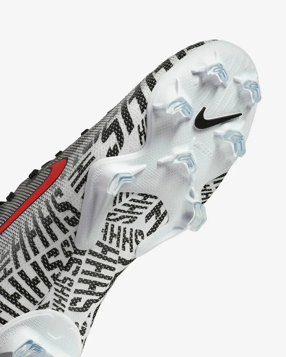 Nike JR Vapor 12 Elite Neymar FG - White-Black-Red - Image 7