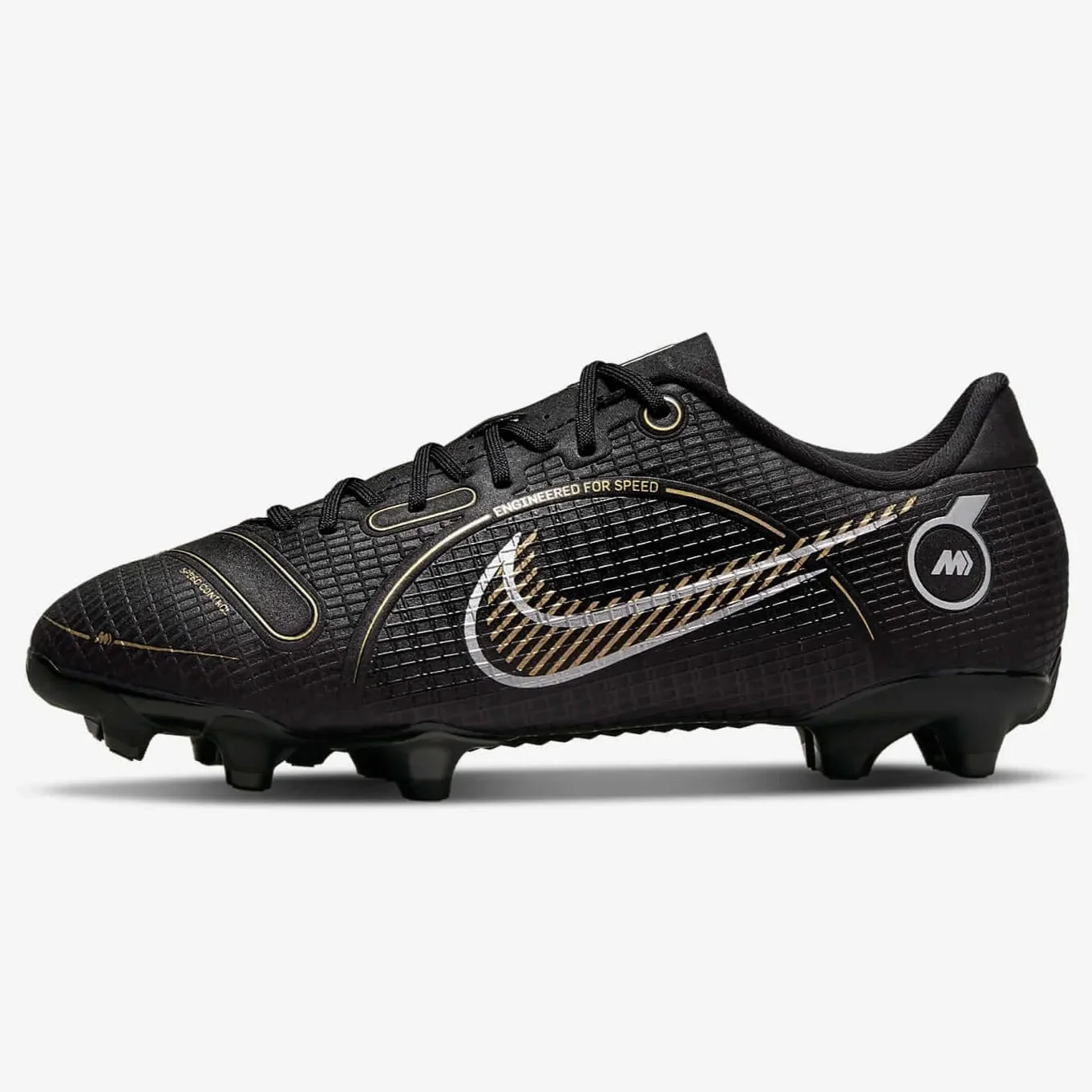 Nike Junior Vapor 14 Academy FG-MG - Black-Gold-Silver