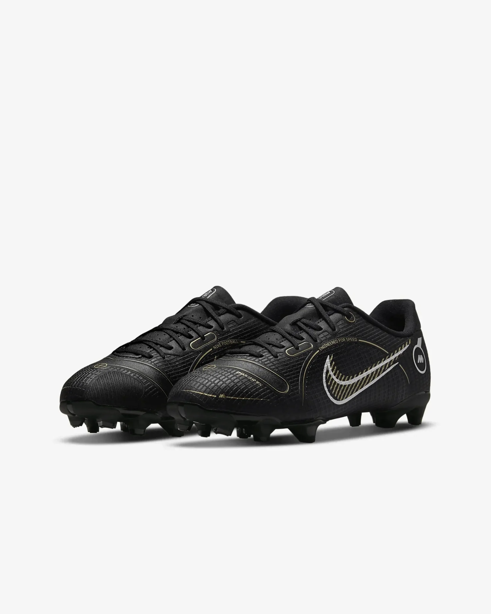 Nike Junior Vapor 14 Academy FG-MG - Black-Gold-Silver - Image 3