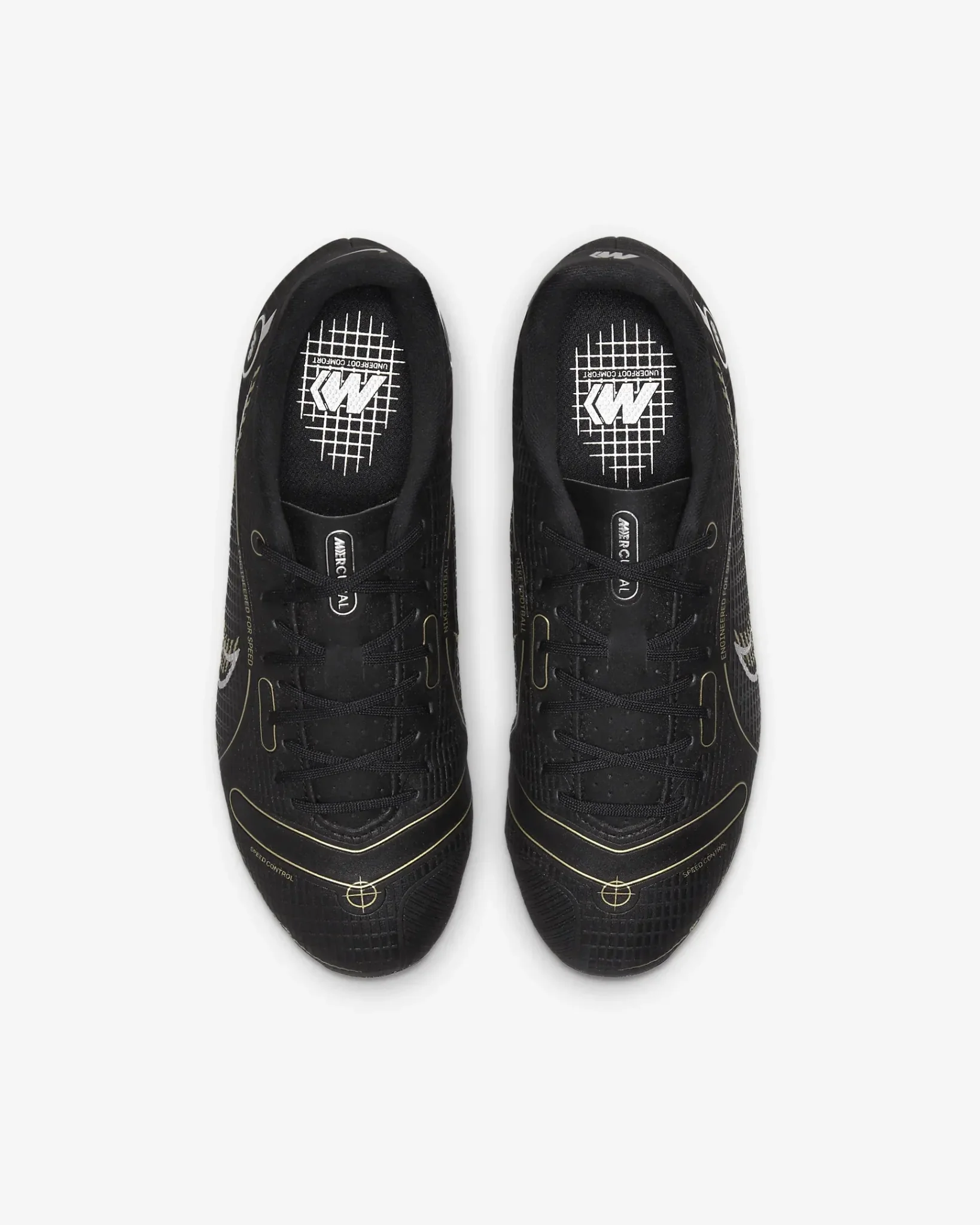 Nike Junior Vapor 14 Academy FG-MG - Black-Gold-Silver - Image 4