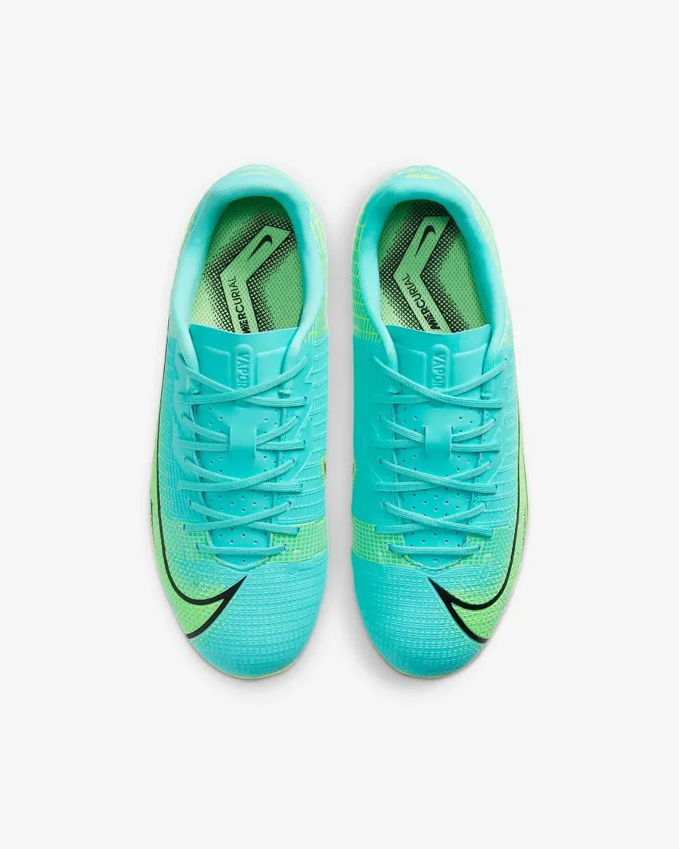 Nike JR Vapor 14 Academy FG-MG - Turquoise-Lime Glow - Image 3