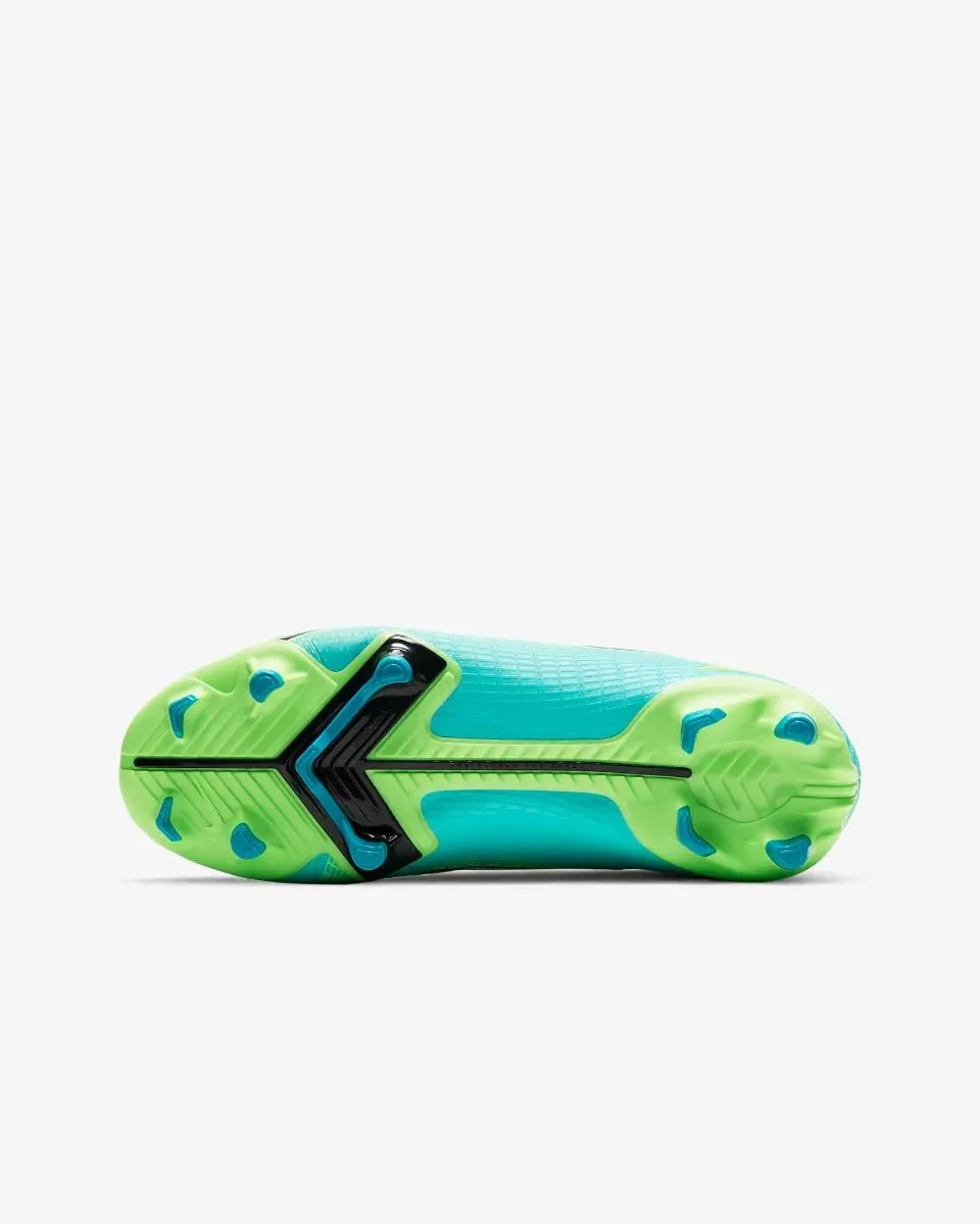 Nike JR Vapor 14 Academy FG-MG - Turquoise-Lime Glow - Image 4