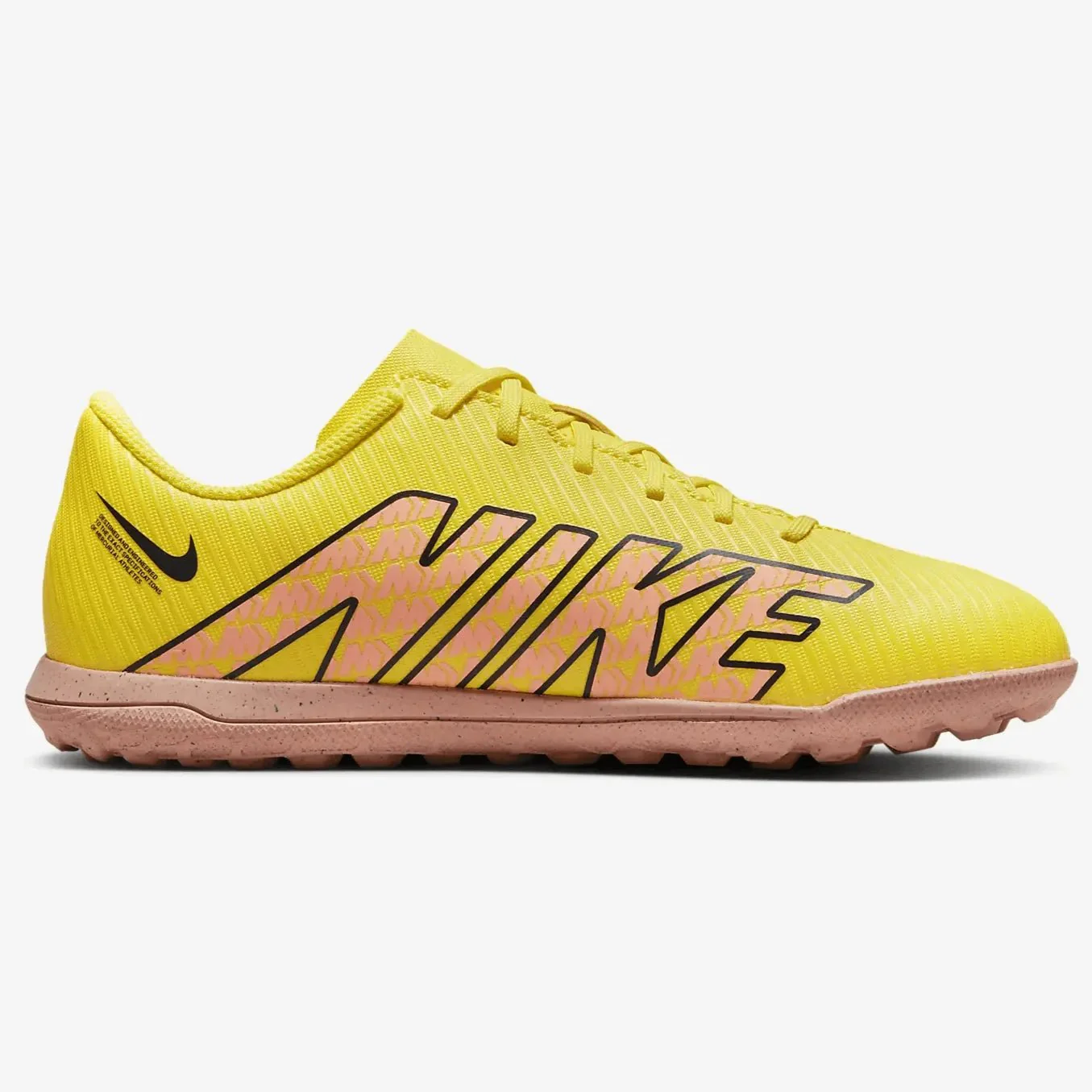 Nike Junior Vapor 15 Club Turf - Yellow Strike-Sunset Glow - Image 2