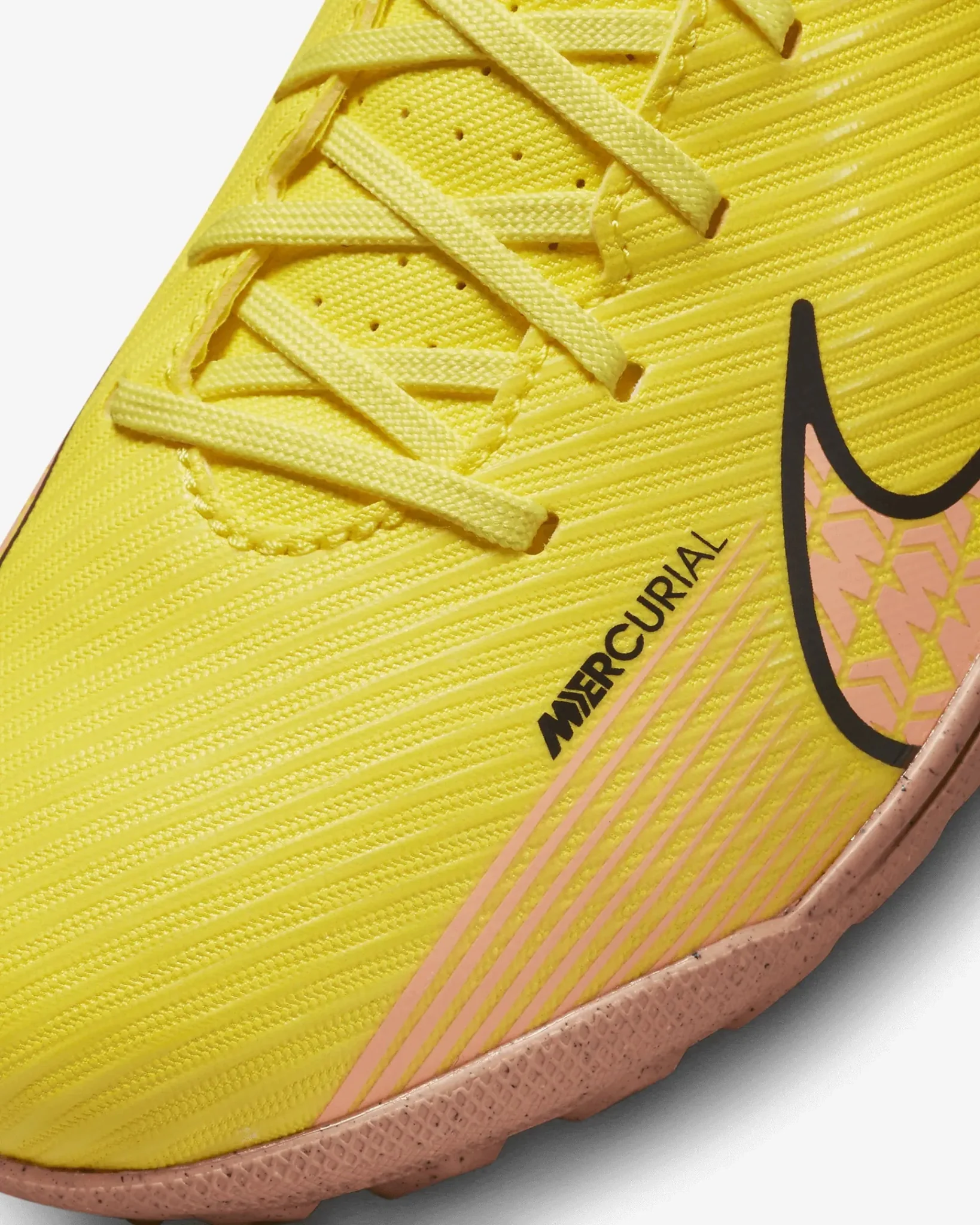 Nike Junior Vapor 15 Club Turf - Yellow Strike-Sunset Glow - Image 8