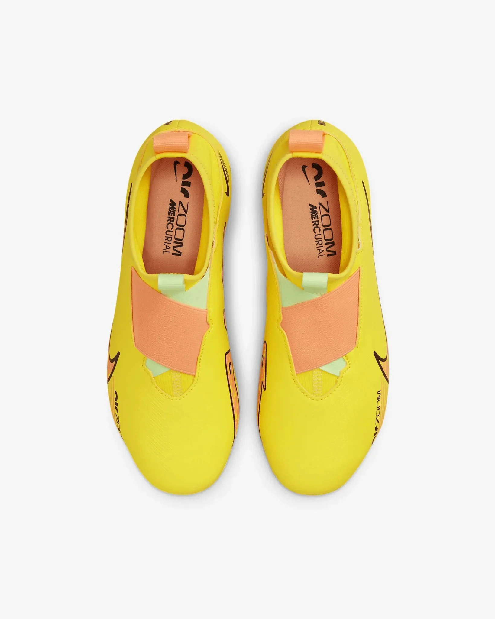Nike Junior Zoom Superfly 9 Academy FG/MG - Yellow Strike-Sunset Glow - Image 4