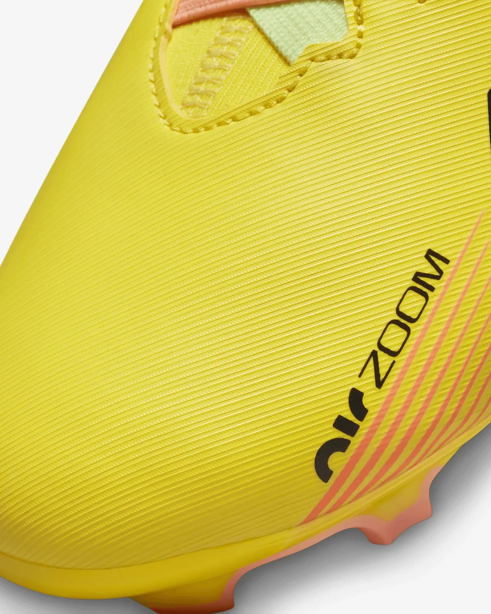 Nike Junior Zoom Superfly 9 Academy FG/MG - Yellow Strike-Sunset Glow - Image 8