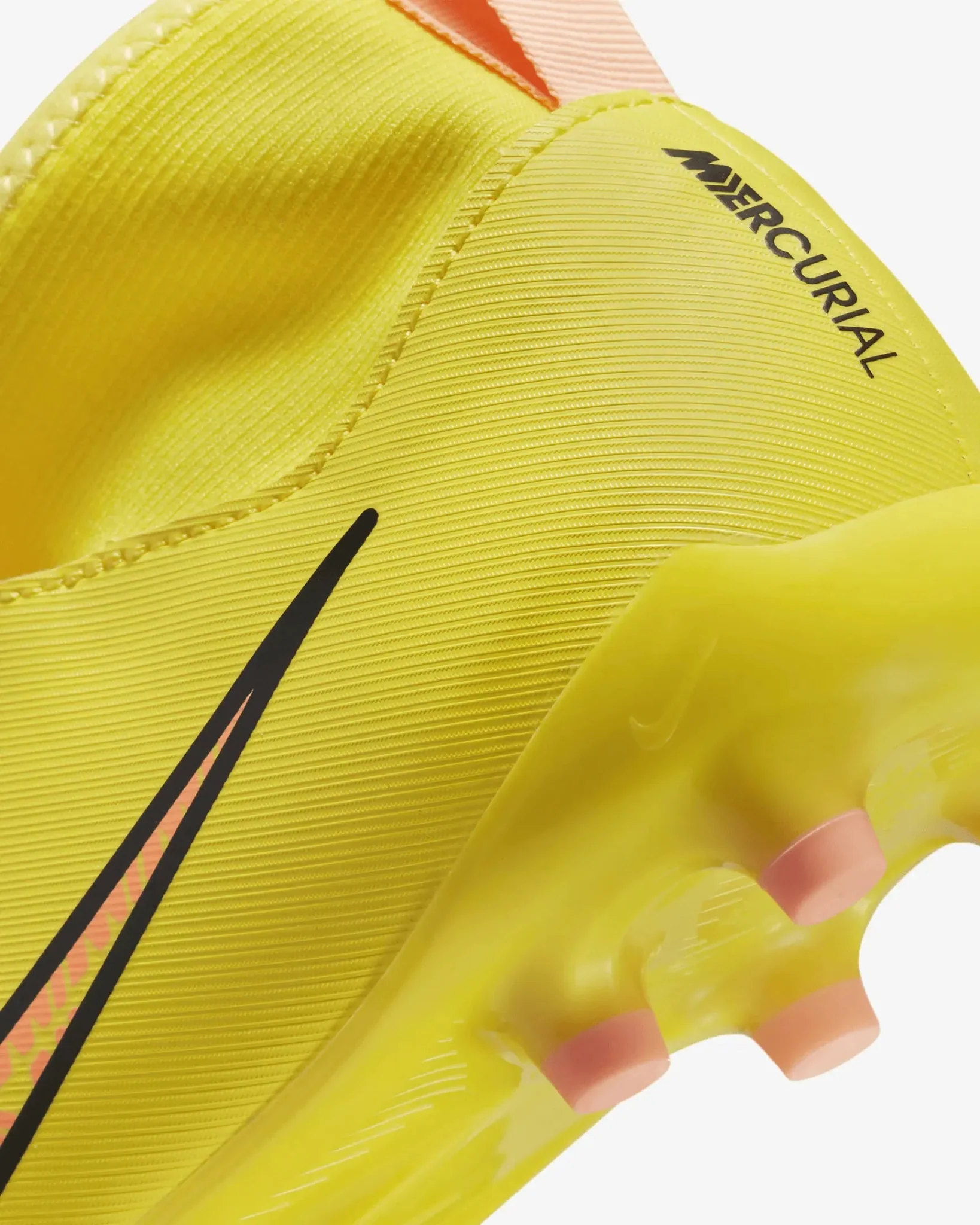 Nike Junior Zoom Superfly 9 Academy FG/MG - Yellow Strike-Sunset Glow - Image 9