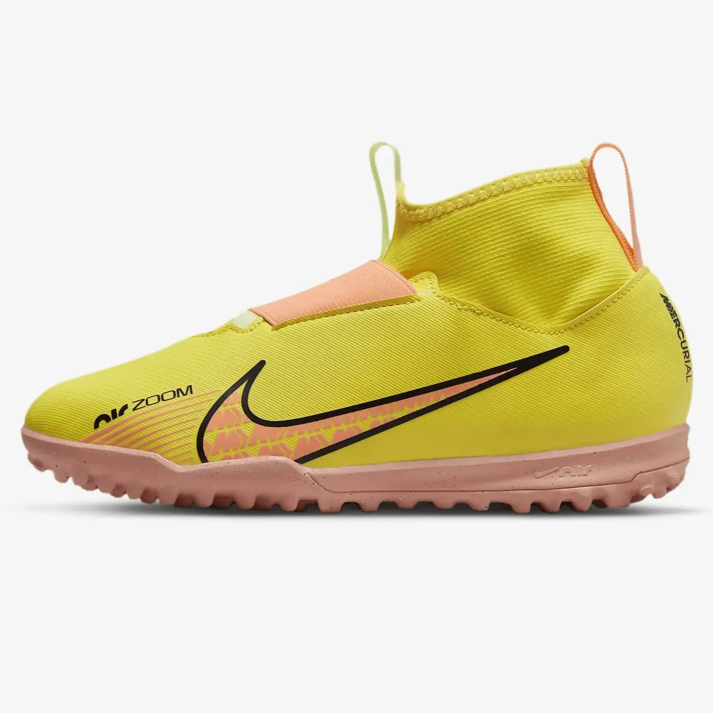 Nike Junior Zoom Superfly 9 Academy Turf - Yellow Strike-Sunset Glow