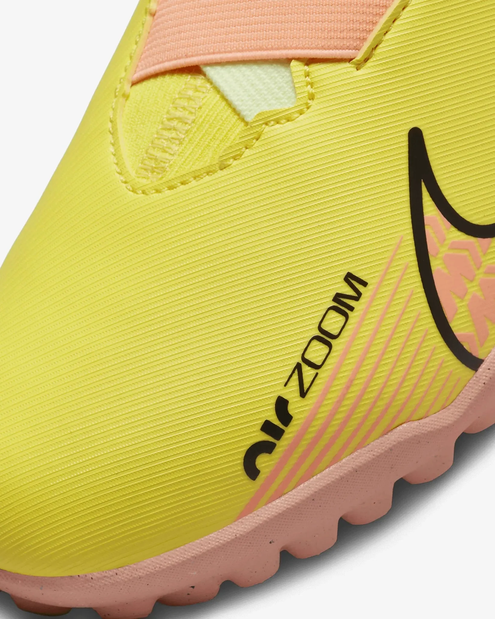 Nike Junior Zoom Superfly 9 Academy Turf - Yellow Strike-Sunset Glow - Image 7