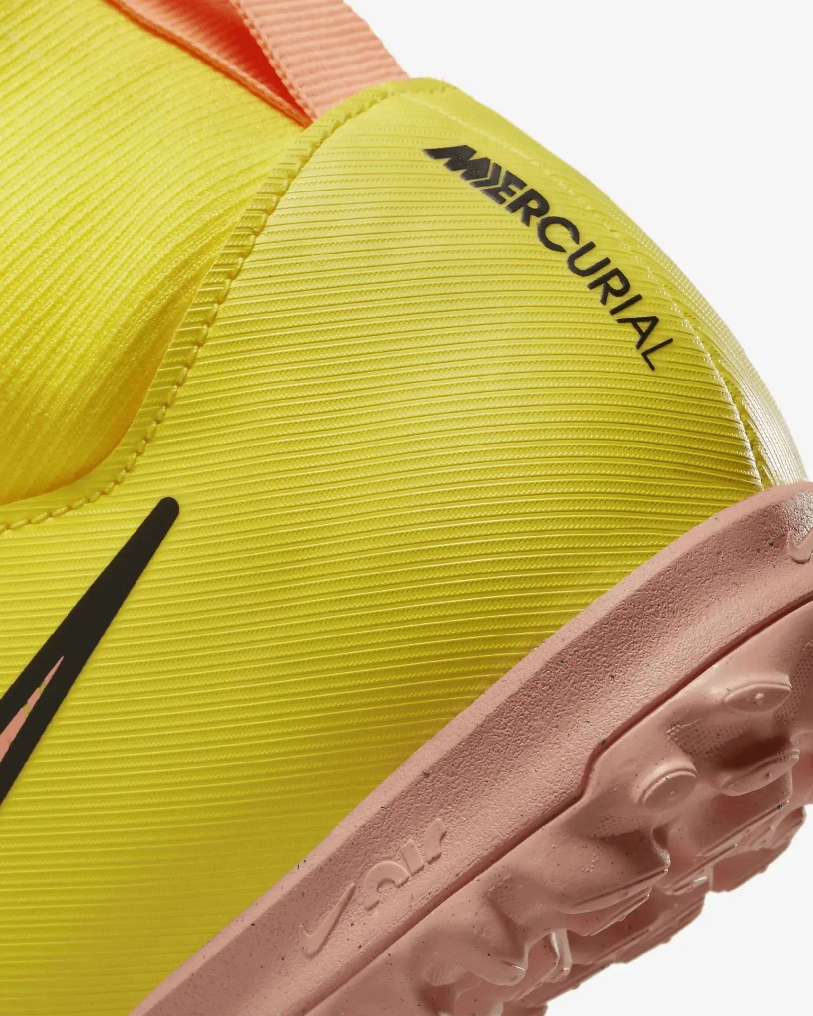 Nike Junior Zoom Superfly 9 Academy Turf - Yellow Strike-Sunset Glow - Image 8