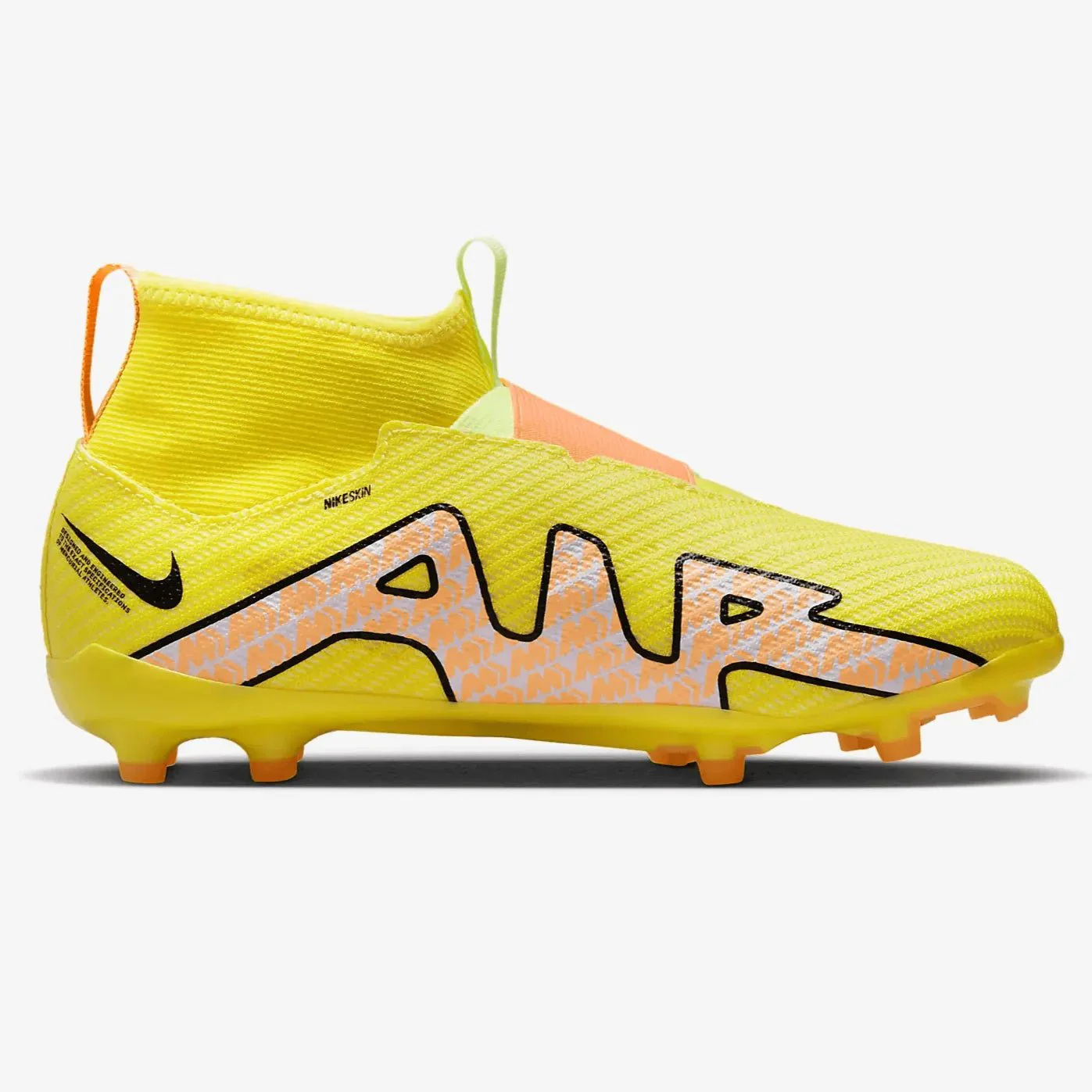 Nike Junior Zoom Superfly 9 Pro FG - Yellow Strike-Sunset Glow - Image 2