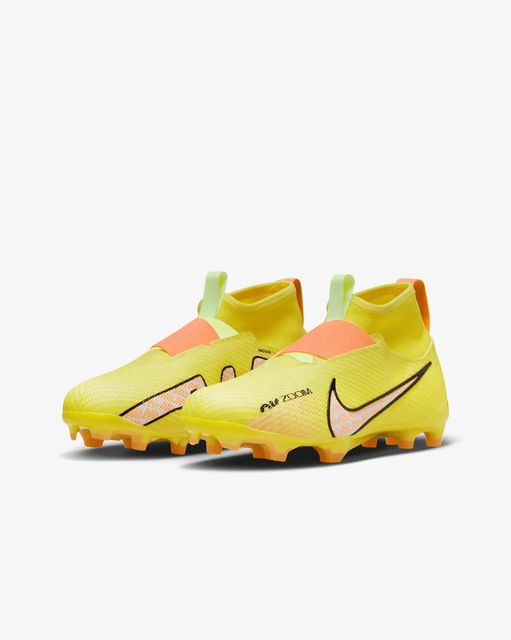 Nike Junior Zoom Superfly 9 Pro FG - Yellow Strike-Sunset Glow - Image 3
