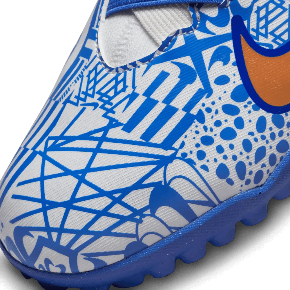 Nike Junior Zoom Vapor 15 Academy CR7 Turf - White-Metallic Copper - Image 7