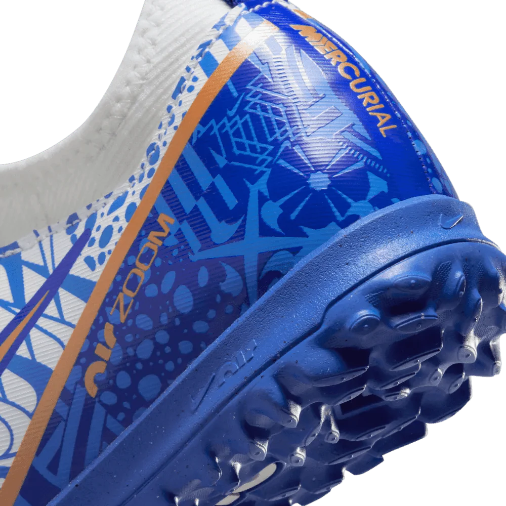 Nike Junior Zoom Vapor 15 Academy CR7 Turf - White-Metallic Copper - Image 8