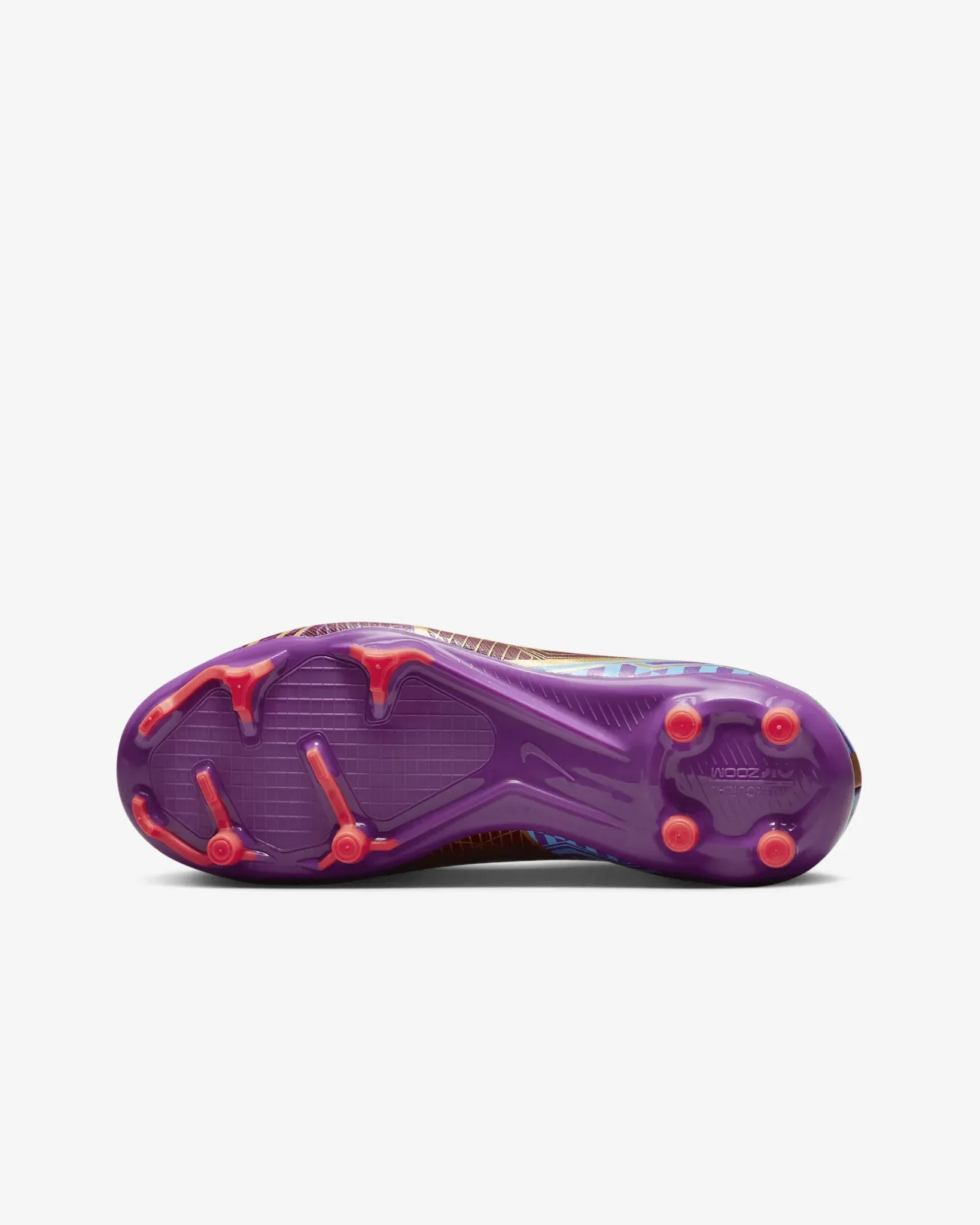 Nike Junior Zoom Vapor 15 Academy KM FG/MG - Dark Beetroot-Gold - Image 5