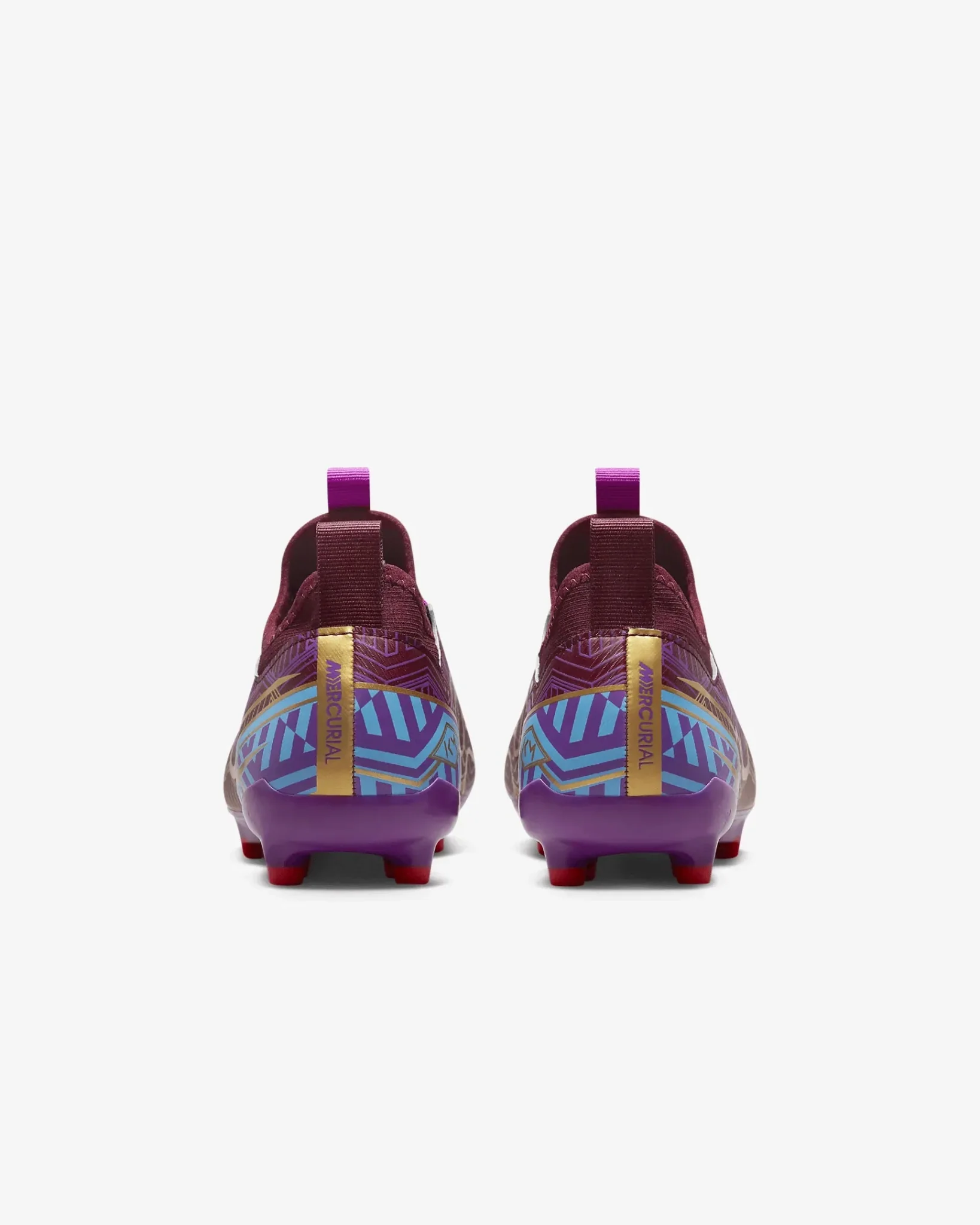 Nike Junior Zoom Vapor 15 Academy KM FG/MG - Dark Beetroot-Gold - Image 6