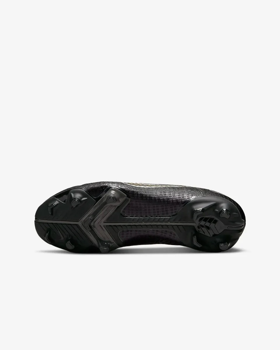 Nike Kids Vapor 14 Academy FG-MG - Black-Silver-Gold - Image 5
