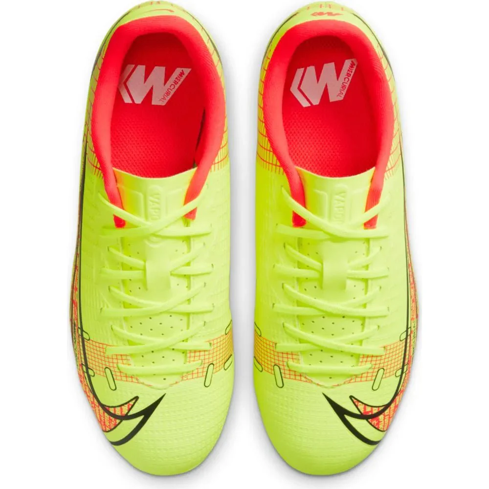 Nike Kids Vapor 14 Academy FG-MG - Volt-Bright Crimson - Image 3